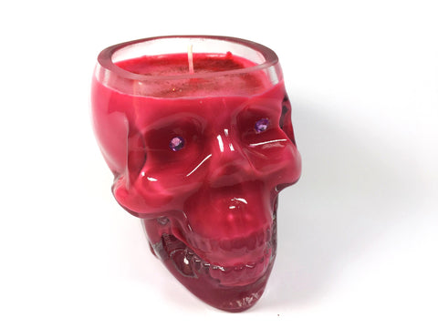 Cherry Skull Candle