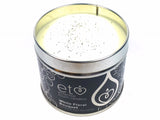 White Floral Bouquet Candle Tin