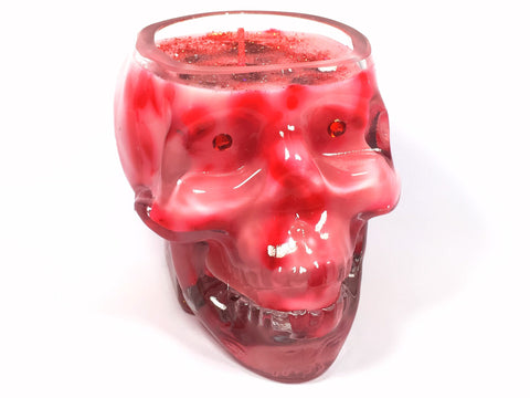 Strawberry Skull Candle