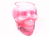 Baby Powder Pink Skull Candle